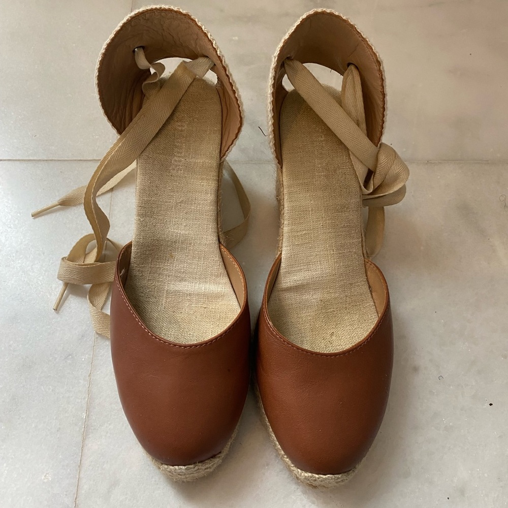 Brown Soludos Espadrilles lace up